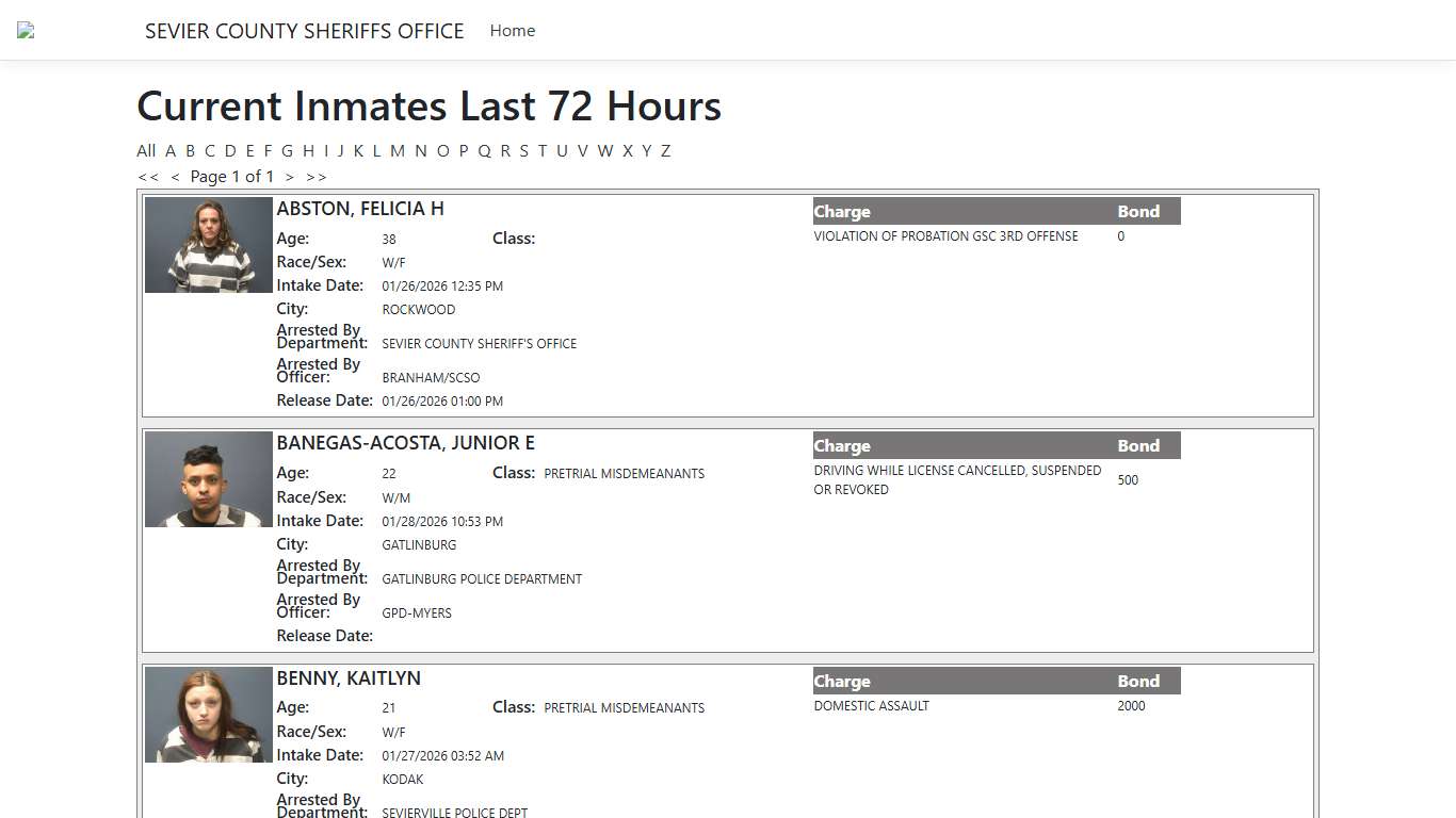 Inmates - ISOMS Portal